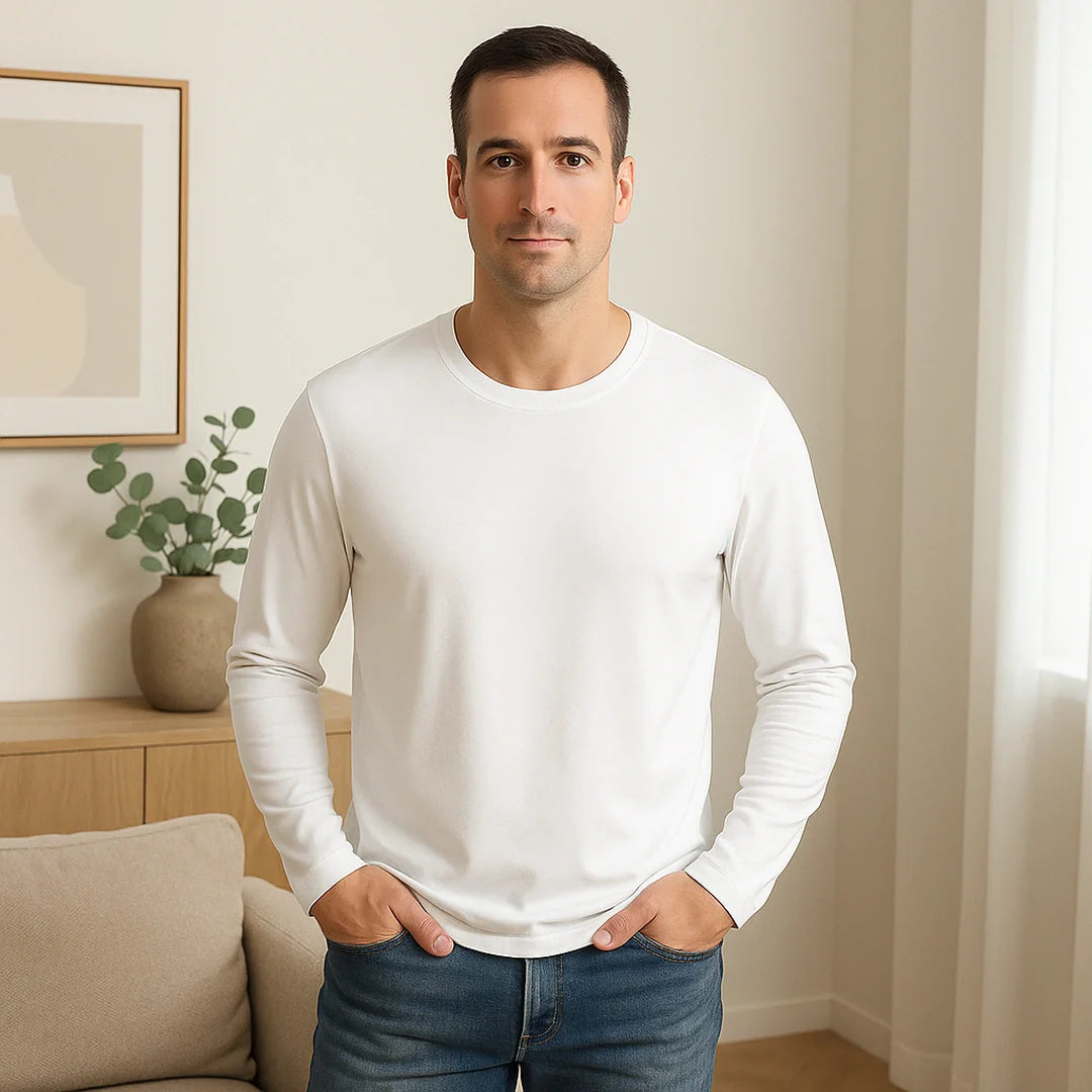 Men's Lenzing Modal Long Sleeve Tee — Image 5 — Allury Wear UK