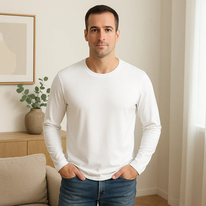 Men's Lenzing Modal Long Sleeve Tee — Image 5 — Allury Wear UK