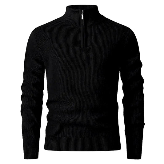 Halden Quarter Zip Knit Sweater — Image 1 — Allury Wear UK