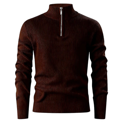 Halden Quarter Zip Knit Sweater — Image 5 — Allury Wear UK