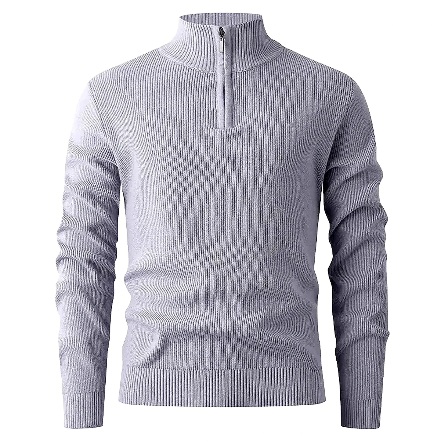 Halden Quarter Zip Knit Sweater — Image 4 — Allury Wear UK
