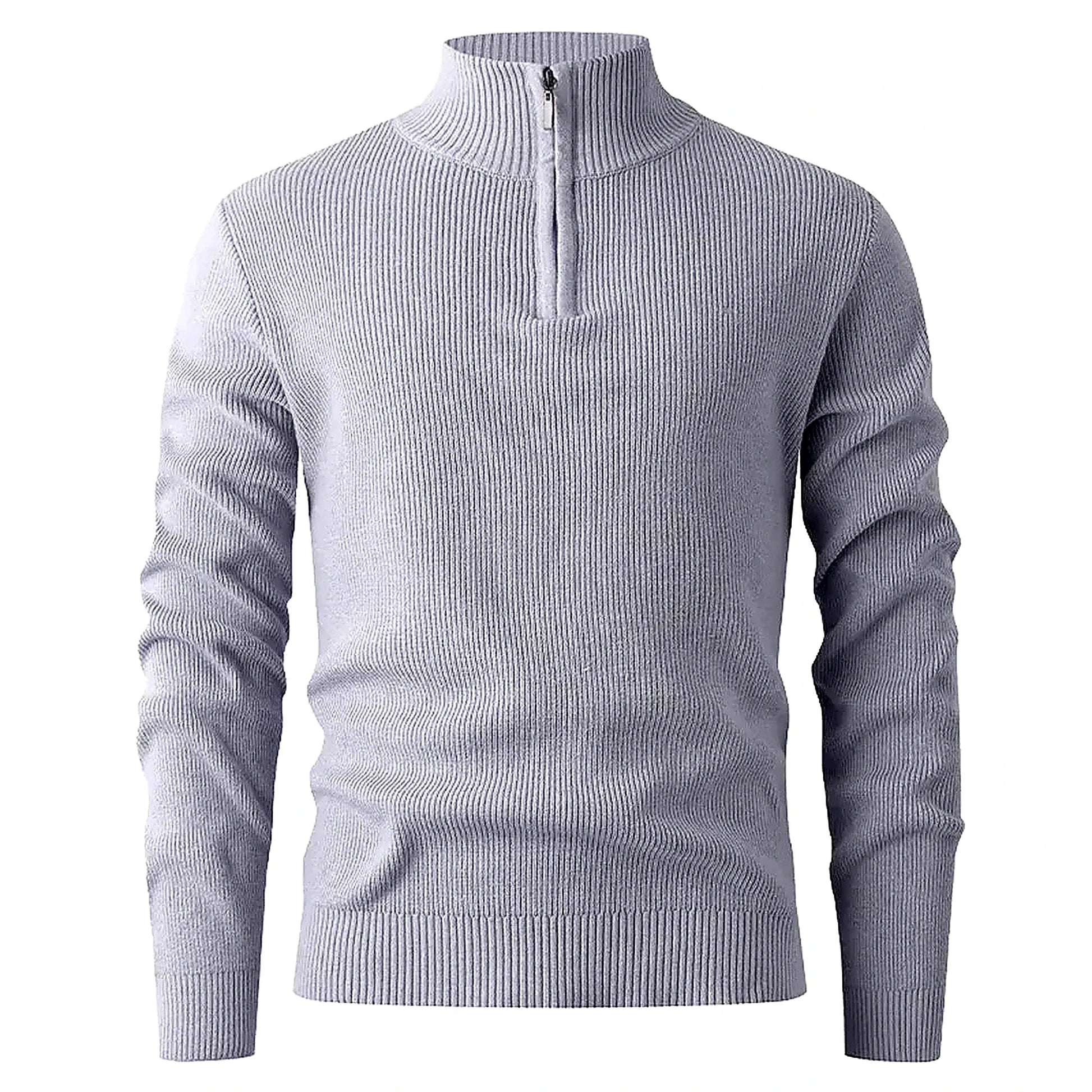 Halden Quarter Zip Knit Sweater — Image 4 — Allury Wear UK