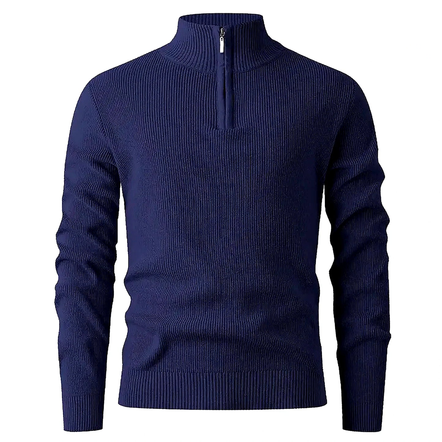 Halden Quarter Zip Knit Sweater — Image 2 — Allury Wear UK
