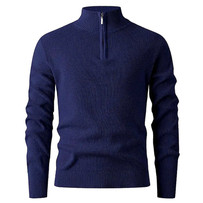 Halden Quarter Zip Knit Sweater — Image 2 — Allury Wear UK