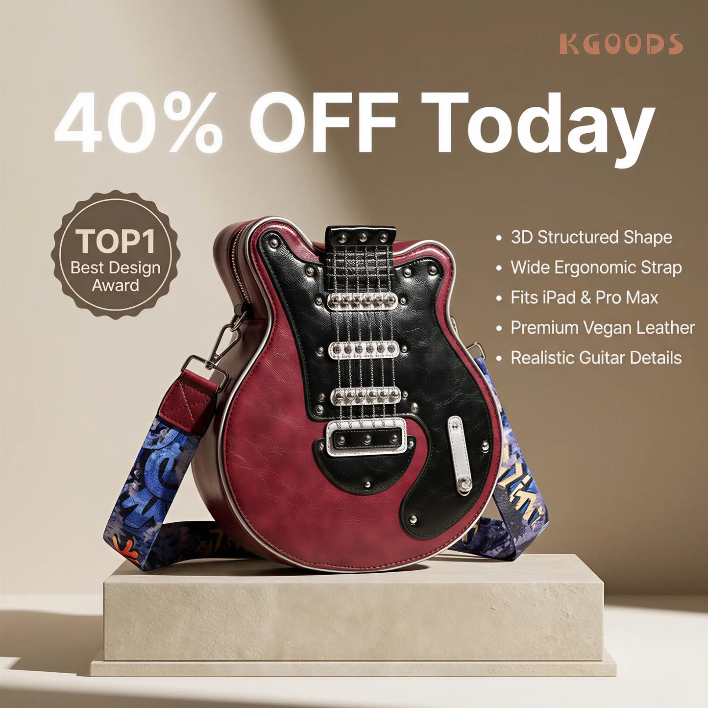 StrumMuse | Rockstar Vibes Guitar Bag