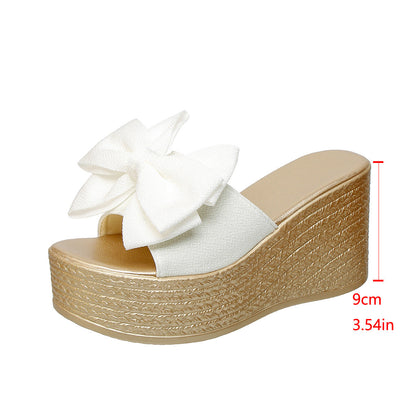 BowBella Chunky Platform Wedge Sandals