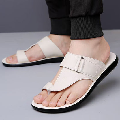 Ashmere Leather Flat Sandals - image 4