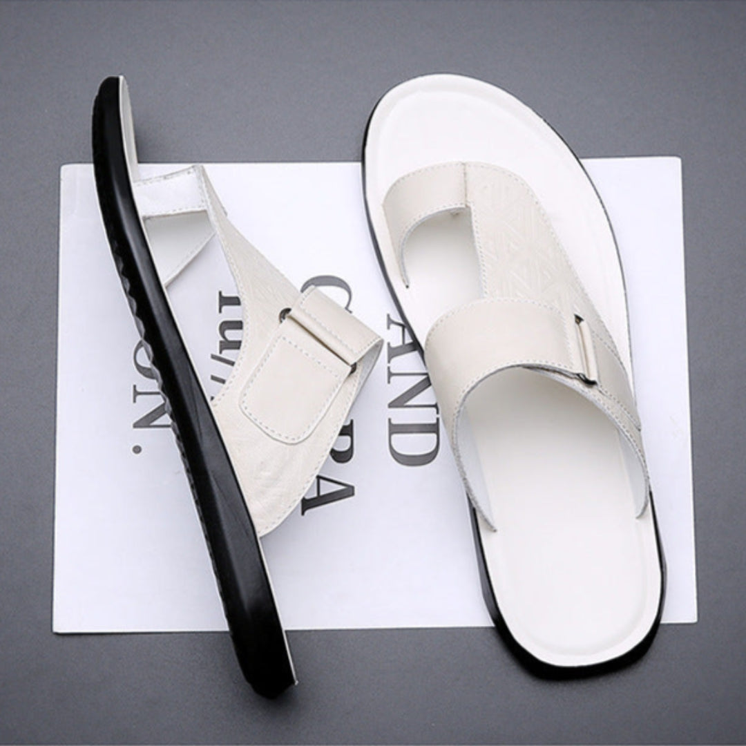 Ashmere Leather Flat Sandals - image 12